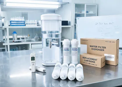 Countertop water filter and dispenser